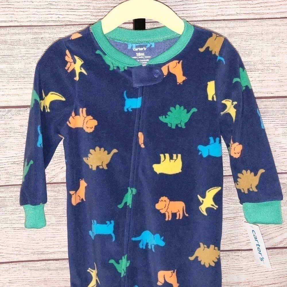 Carter’s Footed Fleece Pajamas Size 18 Months